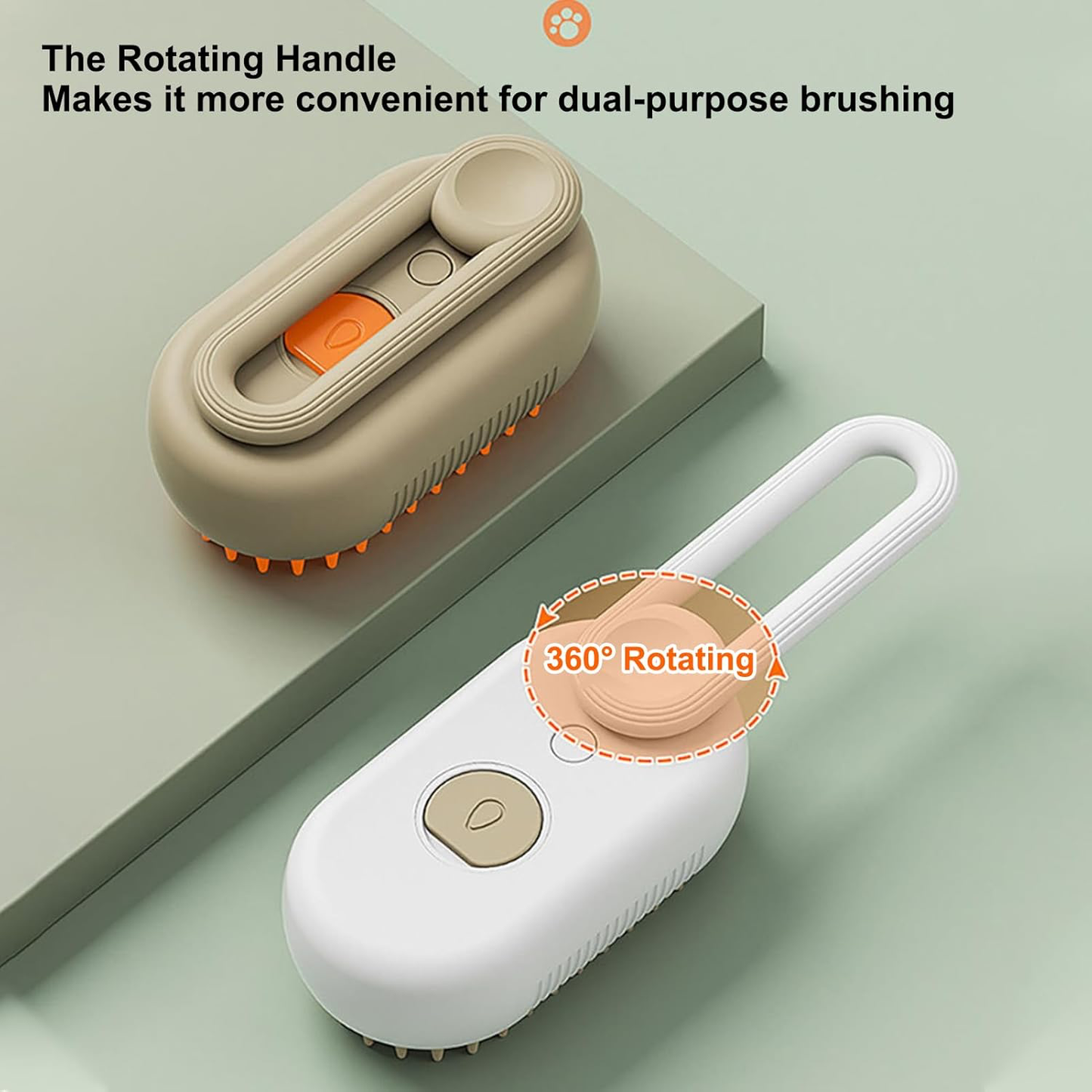 3 in 1 Dog Grooming Brush with Gentle Mist & Self Cleaning Function