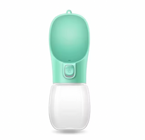 Portable Dog Water Bottle With One Touch Dispense & Lock