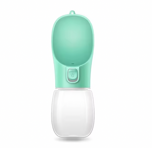 Portable Dog Water Bottle With One Touch Dispense & Lock